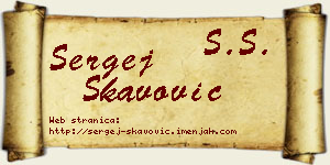 Sergej Škavović vizit kartica